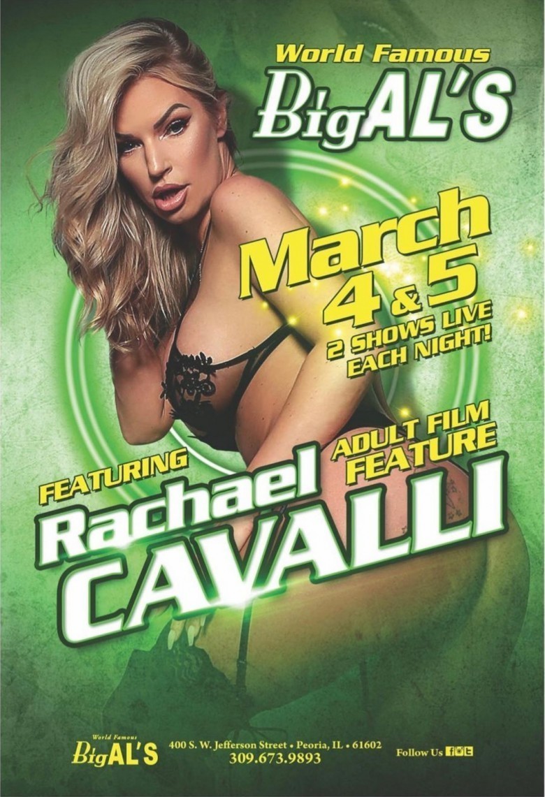 780px x 1141px - Rachael Cavalli Set to Take Over Peoria, Illinois with 2-Night Feature at  Big Al's Speakeasy | Candy.porn